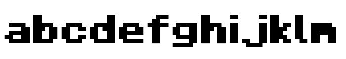 Minecraft Bold Font LOWERCASE