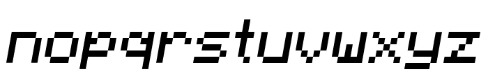 Minecraft Italic Font LOWERCASE
