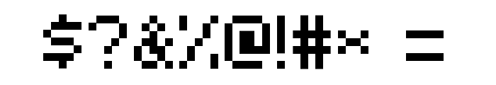 Minecraft Regular Font OTHER CHARS