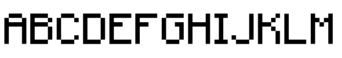 Minecraft Regular Font UPPERCASE