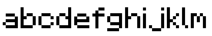 Minecraft Regular Font LOWERCASE