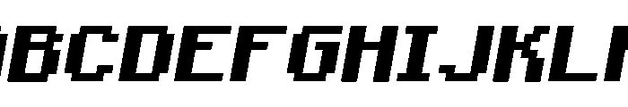 Minecraft Standard Bold Oblique Font UPPERCASE