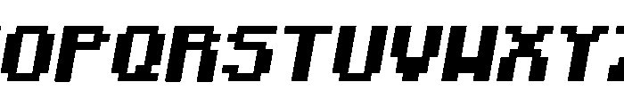 Minecraft Standard Bold Oblique Font UPPERCASE