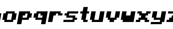 Minecraft Standard Bold Oblique Font LOWERCASE
