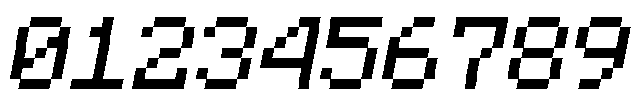 Minecraft Standard Oblique Font OTHER CHARS