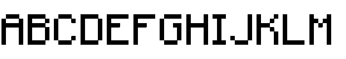 Minecraft Standard Regular Font UPPERCASE
