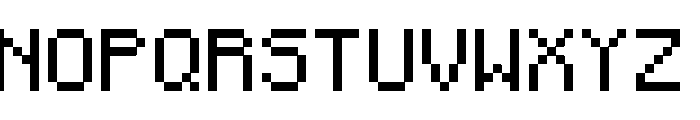 Minecraft Standard Regular Font UPPERCASE