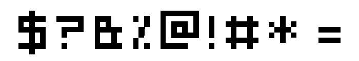 Minesweeper Font OTHER CHARS