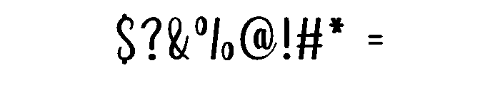 Miniatur Font OTHER CHARS