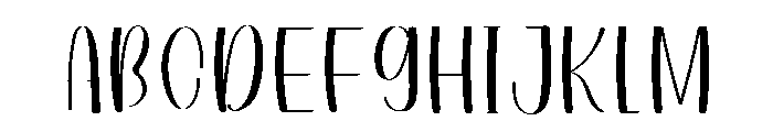 Minihouse Font UPPERCASE
