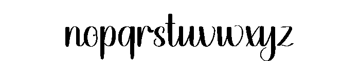 Minihouse Font LOWERCASE