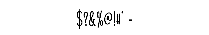 Minimalist Creative1 Font OTHER CHARS
