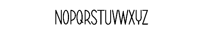 Minimalist Creative1 Font LOWERCASE