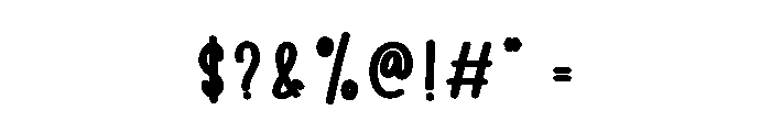 Minimalist Handmade Font OTHER CHARS