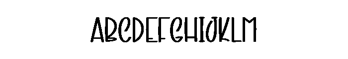 Minimalist Handmade1 Font UPPERCASE