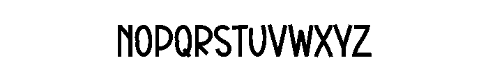 Minimalist Monogram Font UPPERCASE