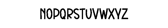 Minimalist Monogram Font LOWERCASE