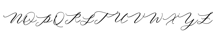 Minimalist Script Font UPPERCASE