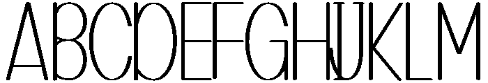 Minimum1 Font UPPERCASE