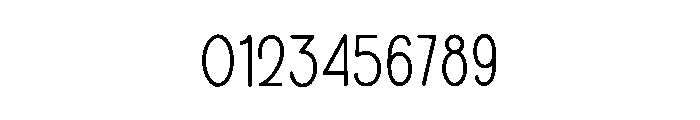Miniplate Font OTHER CHARS