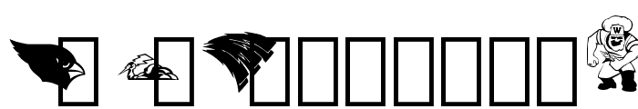 Minnesota High School Logos first font Regular Font LOWERCASE