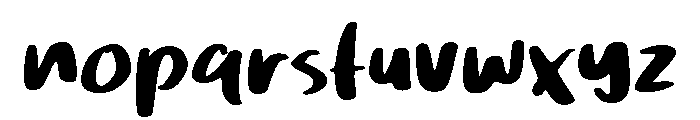 Miracle Blue Font LOWERCASE