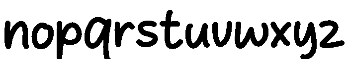 Miracle Days Font LOWERCASE