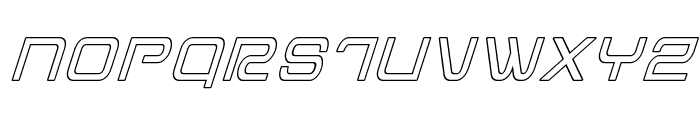 Miracle Mercury Outline Italic Font UPPERCASE