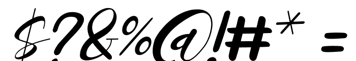 Miracle Nature Italic Font OTHER CHARS
