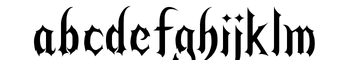Mirage Gothic Font LOWERCASE