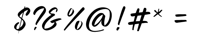 Miraikato Script PERSONAL USE Thin Italic Font OTHER CHARS