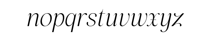 Miralova Italic Font LOWERCASE