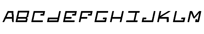 Miski Qhaway Bold italic Font UPPERCASE