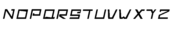 Miski Qhaway Bold italic Font UPPERCASE