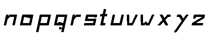 Miski Qhaway Bold italic Font LOWERCASE