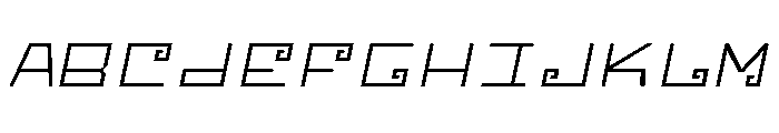 Miski Qhaway Italic Font UPPERCASE