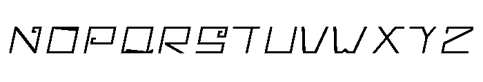 Miski Qhaway Italic Font UPPERCASE