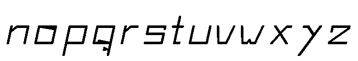 Miski Qhaway Italic Font LOWERCASE