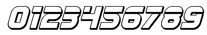 Mission: Danger 3D Italic Font OTHER CHARS