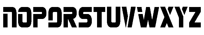 Mission: Danger Condensed Font UPPERCASE