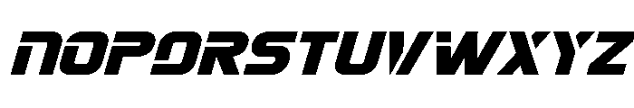 Mission: Danger Expanded Ital Font UPPERCASE