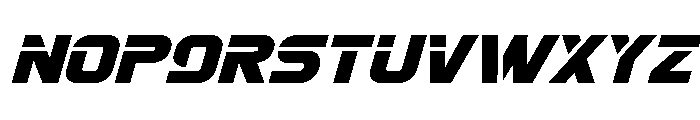Mission: Danger Expanded Ital Font LOWERCASE
