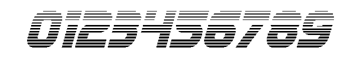 Mission: Danger Gradient Ital Font OTHER CHARS