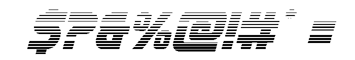 Mission: Danger Gradient Ital Font OTHER CHARS