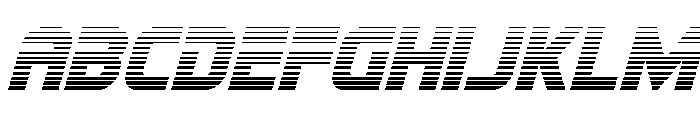 Mission: Danger Gradient Ital Font UPPERCASE