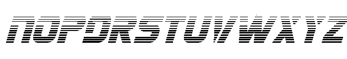 Mission: Danger Gradient Ital Font UPPERCASE