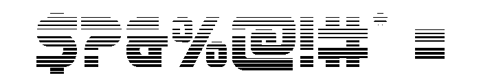 Mission: Danger Gradient Font OTHER CHARS