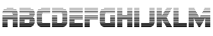 Mission: Danger Gradient Font UPPERCASE