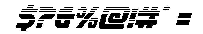 Mission: Danger Halftone Ital Font OTHER CHARS