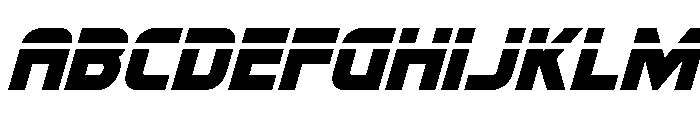 Mission: Danger Laser Italic Font UPPERCASE